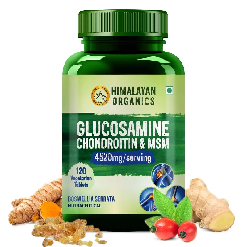 Himalayan Organics Glucosamine Chondroitin & MSM Vegetarian Tablets